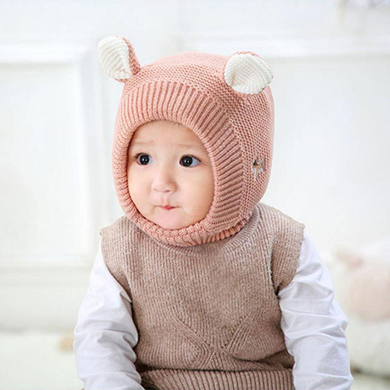 آذان الأطفال لطيف متماسكة القبعات ، قبعات الطفل ، غطاء محرك السيارة ، سميكة ، قبعة صغيرة ، البدن ، الدافئة ، الاطفال ، الرضع ، 1-3 سنوات ، الشتاء