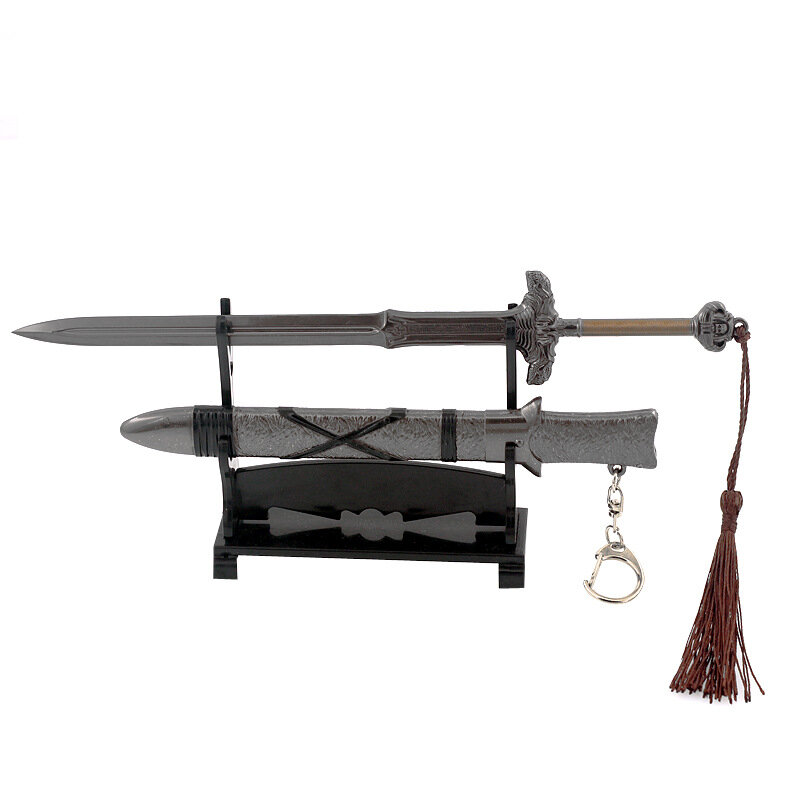 Conan-espada del juego bárbaro, modelo de arma de Atlantis, abrecartas de Metal