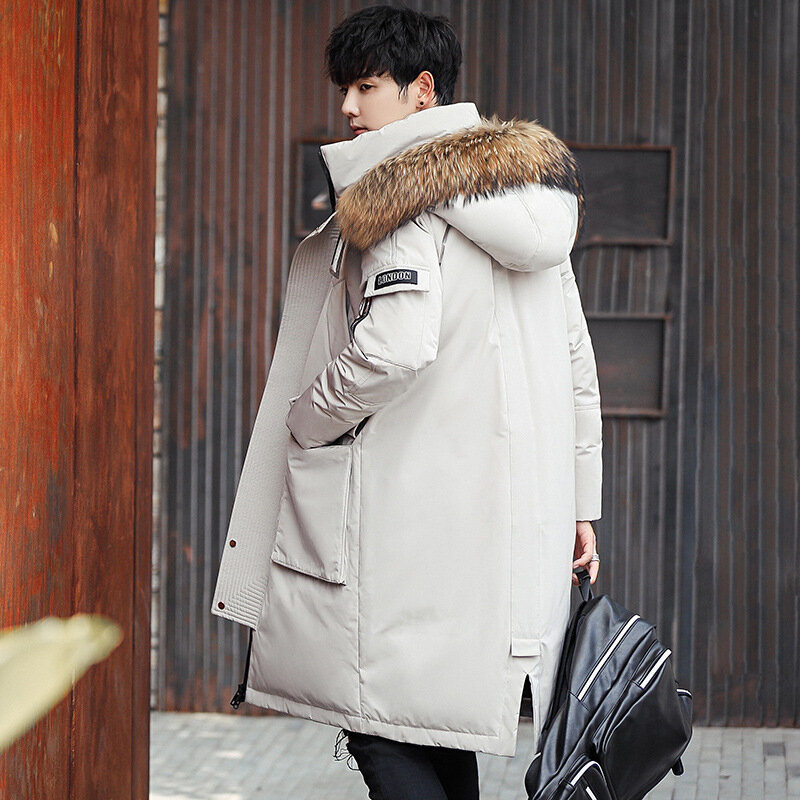 Abaixo de Zero À Prova de Frio Novo Coreano Moda Fresco e Engrossado Inverno Quente dos homens Ao Ar Livre Juventude Casuais Casaco Trabalho