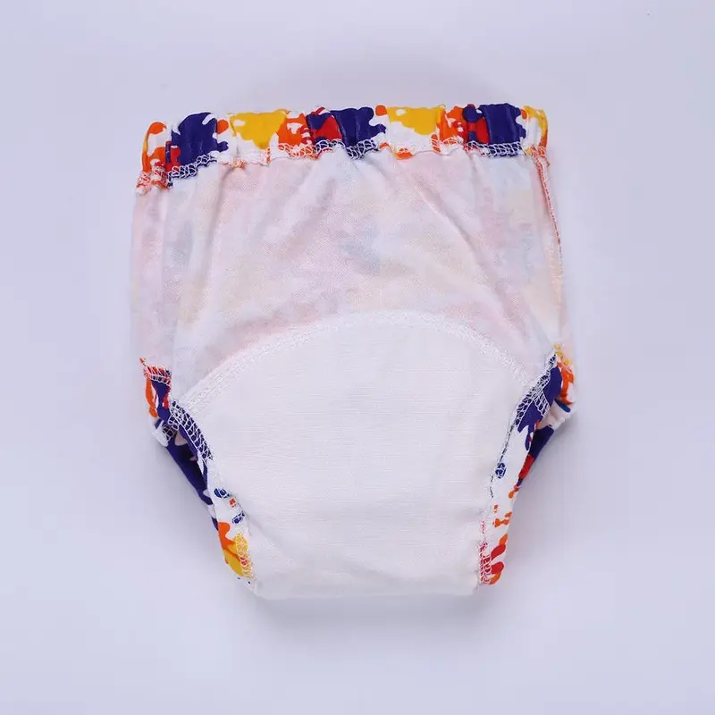 8 pz/lotto pantaloni da allenamento in garza pannolini di stoffa per bambini mutandine pannolini riutilizzabili pannolini per pannolini intimo per bambini