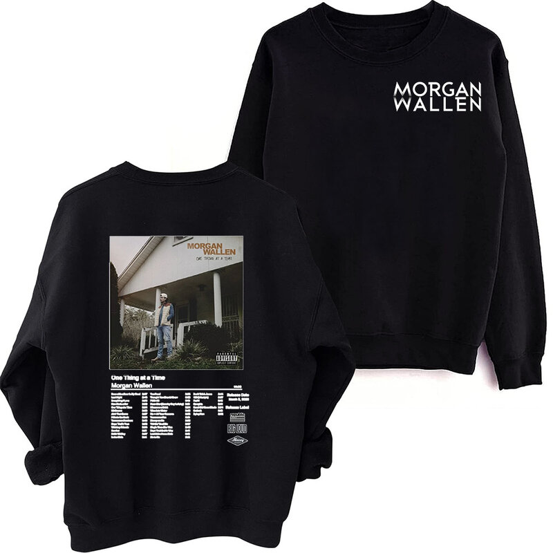 Morgan Wallen Dangerous The Double Album  Sweatshirt Harajuku Round Neck Long Sleeve Oversized