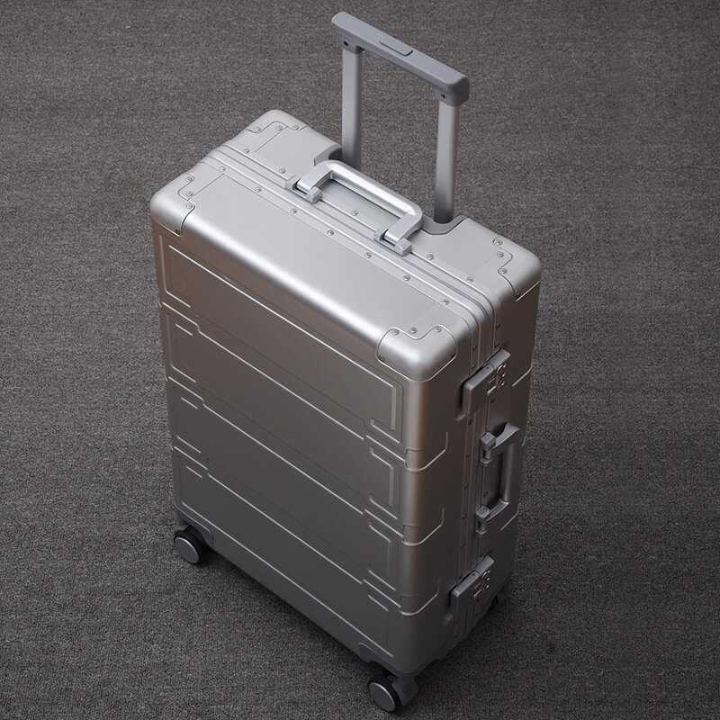 All-aluminum-magnesium alloy wear-resistant large-capacity luggage universal wheel male and female travel case aluminum frame