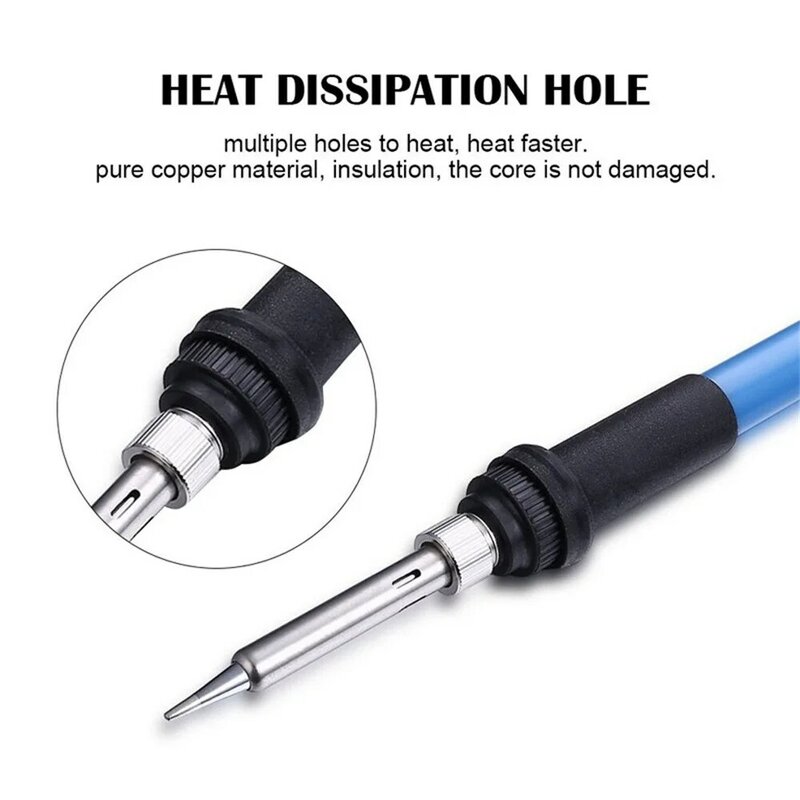 Ferro de solda elétrico com temperatura ajustável, Mini Handle Heat Pencil, Estação de retrabalho Ferramentas de reparo de soldagem