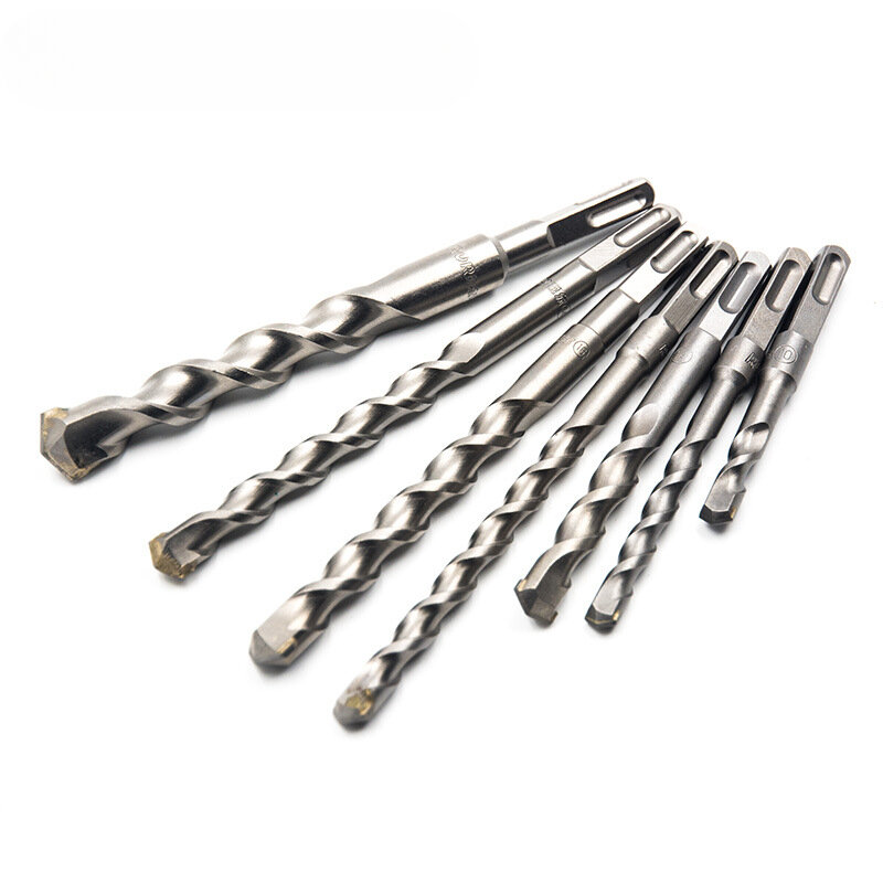 Ruier Square Four-pit Alloy Drill Bit with Straight Shank Twist Electric Hammer Concrete Through Wall Opening Impact Drill Bit