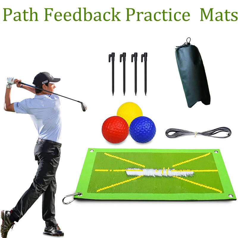 Golf Training Matte für Schaukel Erkennung Batting Pfad Feedback Praxis Schlagen Matten Training Aid Ausrüstung Indoor Outdoor