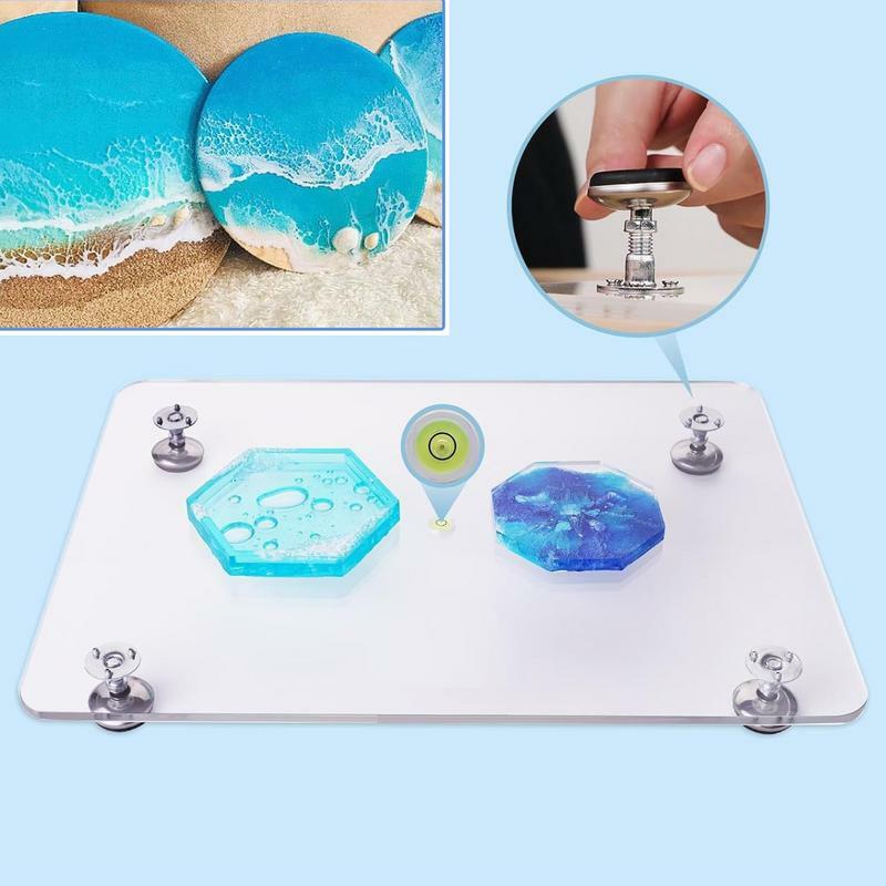 Self Leveling Table Acrylic Resin Leveling Board Flat Working Table Multipurpose Art Supplies For Woodworking Paint Projects