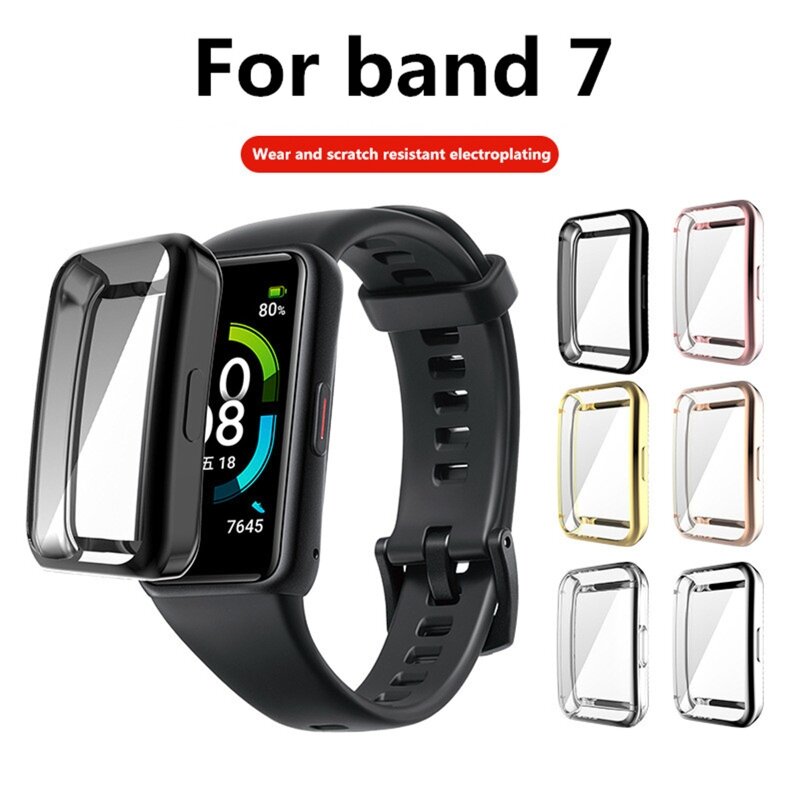 Case For Huawei Band 7 Protective TPU Bumper Full Cover Screen Protector For Huawei Band7 Soft Case