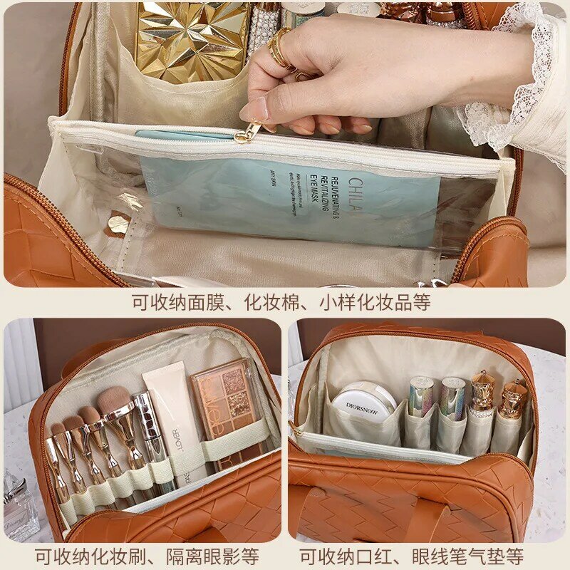 Organizer Bags Suitcase Organizer Cosmetics Storage Kit Large Capacity Travel Toiletry Bag Makeup Bag Portable Storage Bag