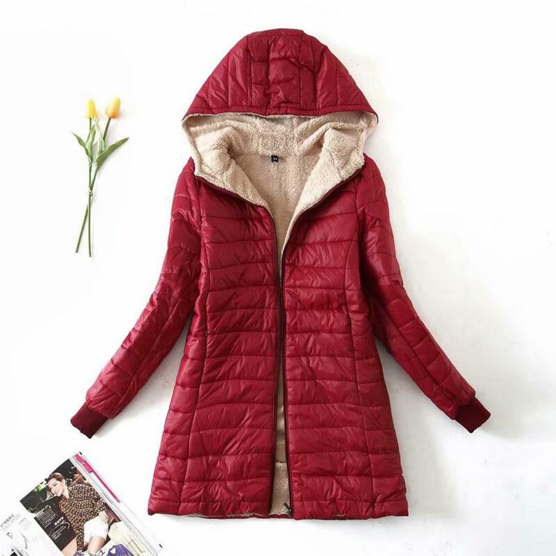Stylowa kurtka zimowa S-2XL ciepłe, jesienne kurtki zimowy kardigan płaszcz wąski długi rękaw kobiety średniej długości płaszcz na zewnątrz