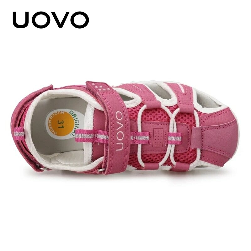 UOVO New Arrival 2024 Summer Beach Shoes Kids Closed Toe Toddler Sandals Children Fashion Designer For Girls #24-38