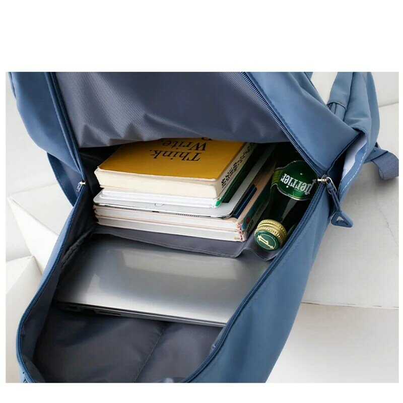 Школьные ранцы для девочек-подростков, рюкзак для учеников средней школы, Женская нейлоновая сумка для книг с милым мультяшным рисунком