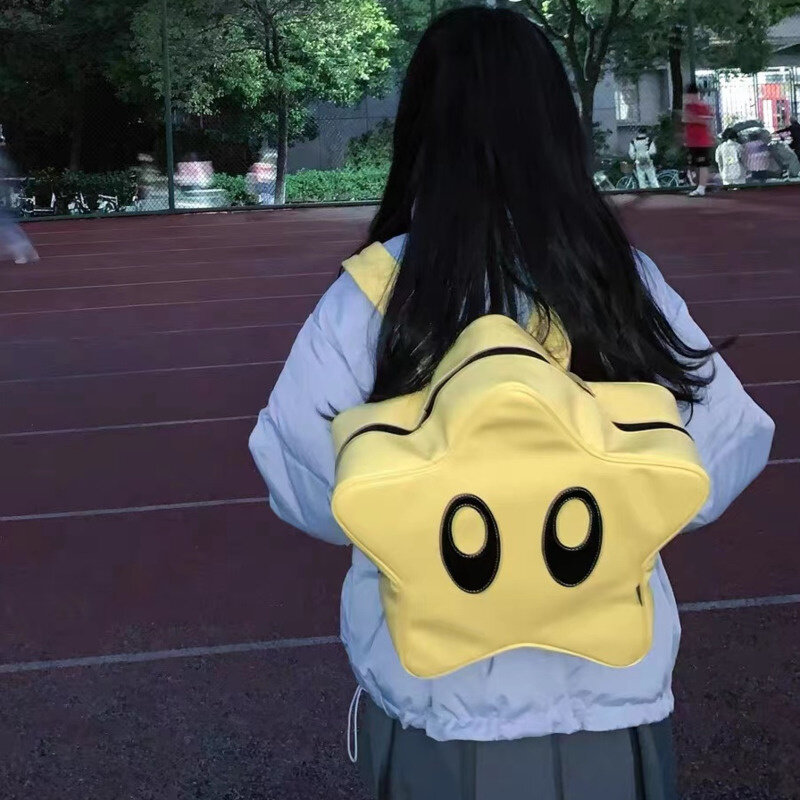 Повседневный Рюкзак Y2K в корейском и японском стиле, милый школьный ранец со звездами, детские дорожные женские рюкзаки для девочек