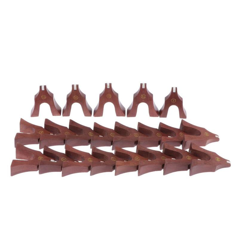 Guzheng Bridge-Ensemble de 21 pièces d'accessoire en zambres acoustiques naturels