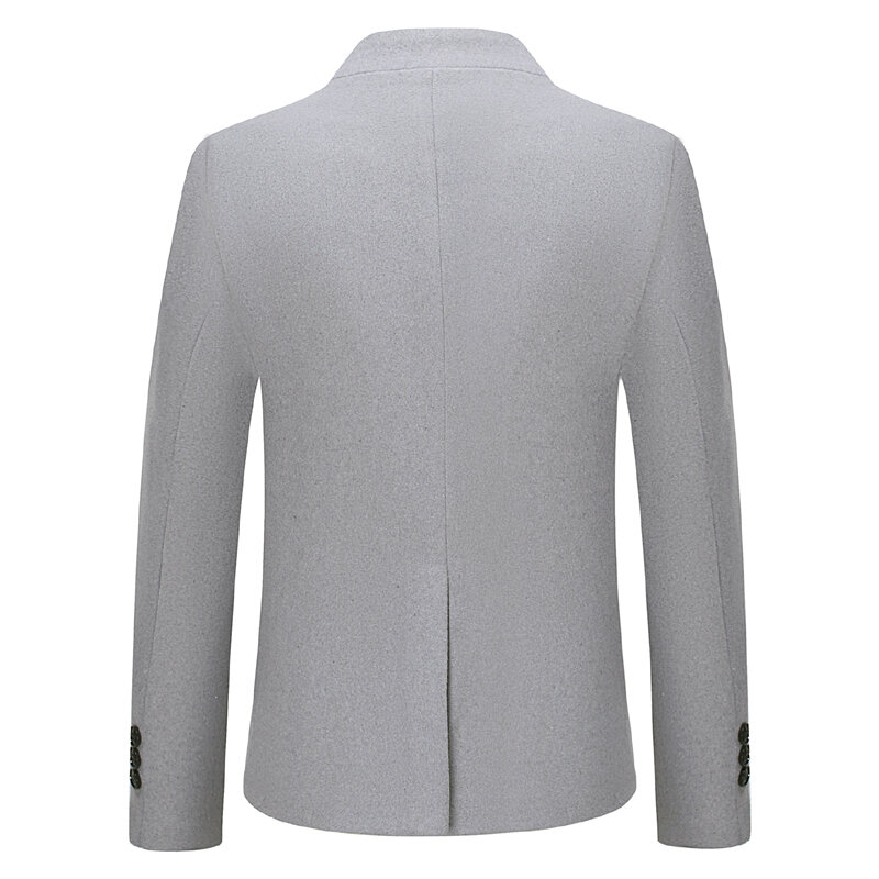 Luxury stand collar new designer business casual personalized wedding slim fit suit men's casual suit jacket men's jacket