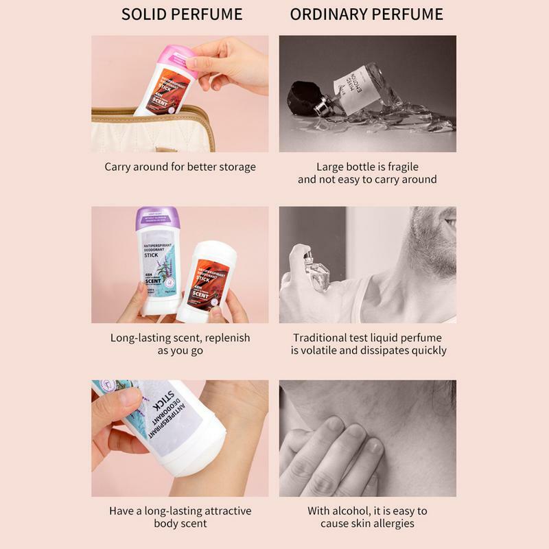 Desodorantes e Antitranspirante Freshing Stick, Suor e Proteção Odor