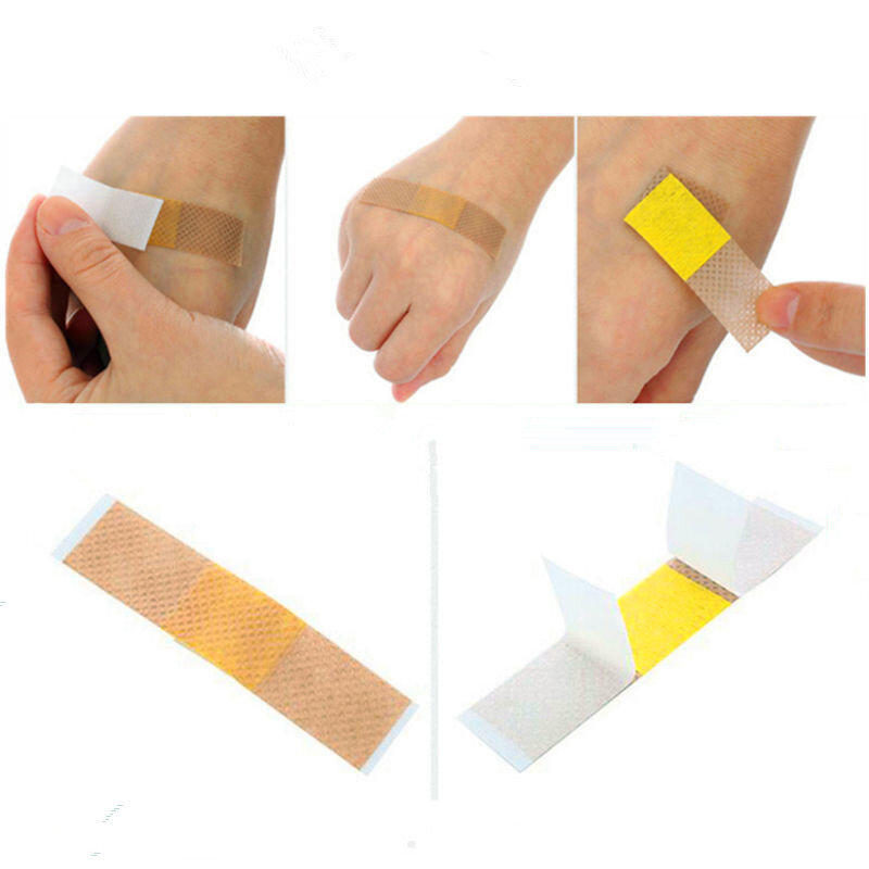 50 Pcs/lot Breathable Adhesive Bandage Finger Wound Band-aids Sports First Aid Sticking Plaster  Surgical Patch Strips