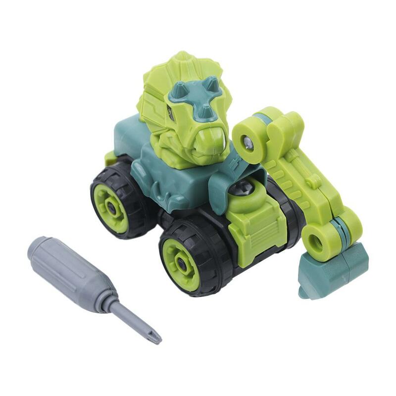 Модель игрушечного автомобиля «сделай сам», модель экскаватора, инженерная команда, автомобиль, динозавр, обучающая игрушка, динозавр, Инженерная машина