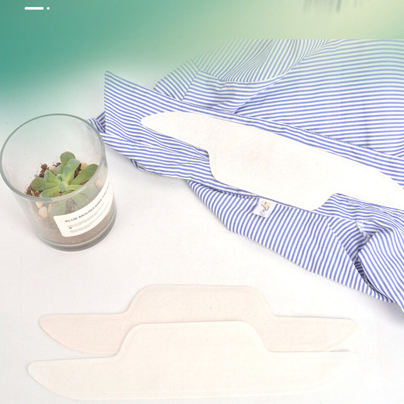 Pegatina absorbente de sudor para Cuello de camisa, adhesivo desechable a prueba de suciedad, Invisible, Unisex, 10 piezas