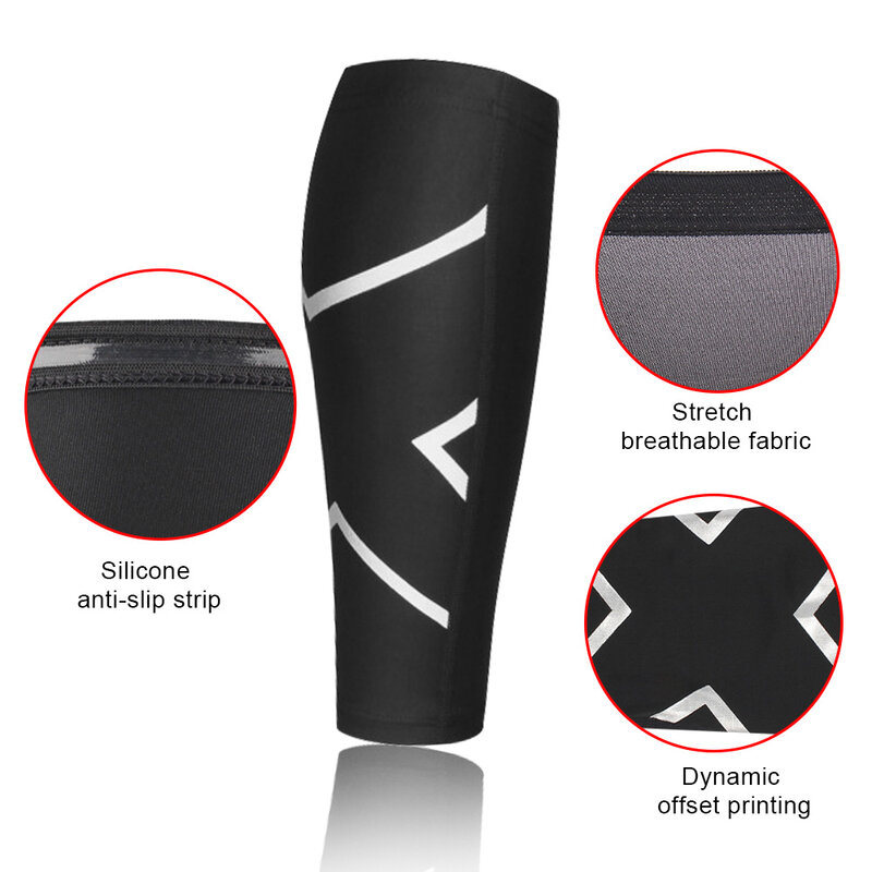 Calf Compression Sleeves,Footless Compression Socks Without Feet.Shin Splints,Varicose Vein Treatment for Legs&Pain Relief