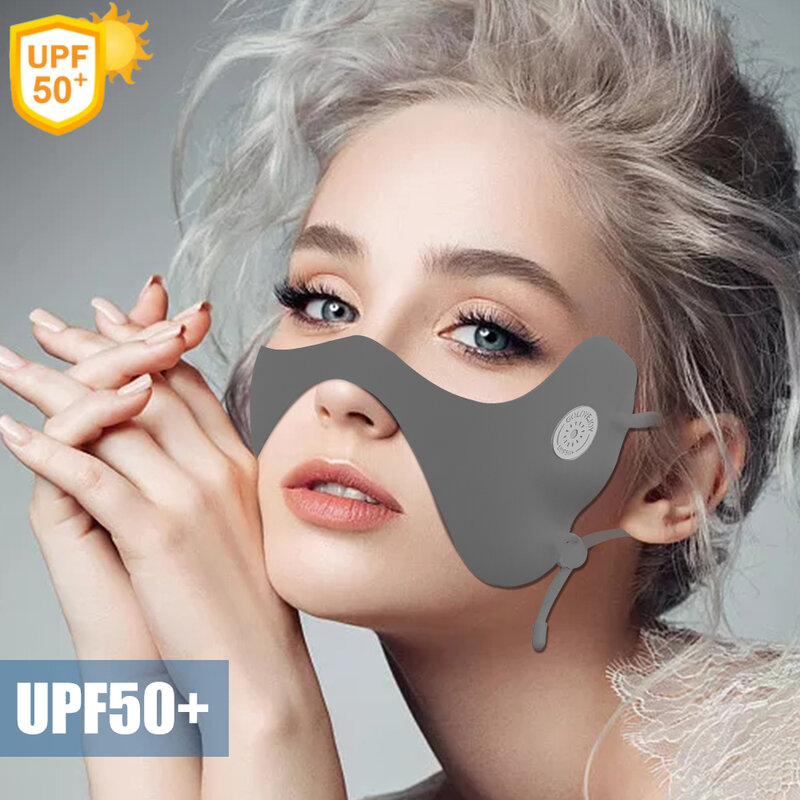 Summer Sun Protection Mask UV Eye Protection Ice Cool Feeling Fashion Butterfly Mask for Female Outdoor Golf Cycling Travelling