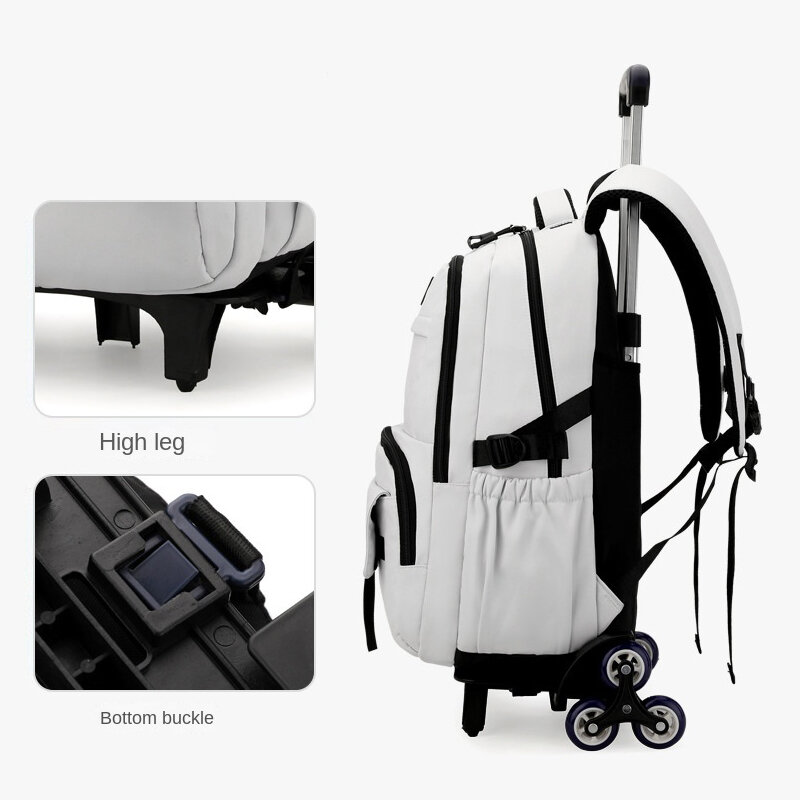 Schult asche mit Rädern Roll rucksack für Jungen Kinder Student Roll rucksack Trolley Schult asche Reisewagen Rucksack Gepäck
