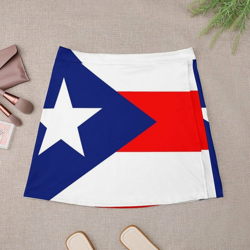 Mini spódniczka z flagą portorykańską spódnica trzy czwarte dla kobiet spodenki dla kobiet szykowne i eleganckie spódnice spódnica damska dla kobiet 2023