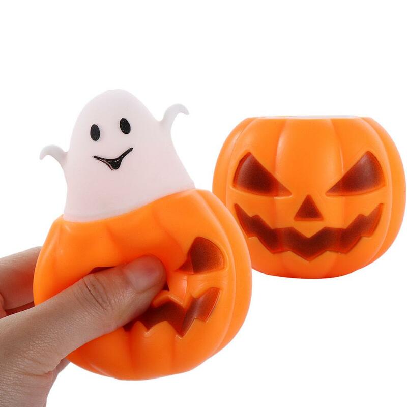 Novelty Funny Anti Stress Kids Toys Ghost DIY Home Supplies Decompression Toys Squeeze Ball Halloween Party Decorations