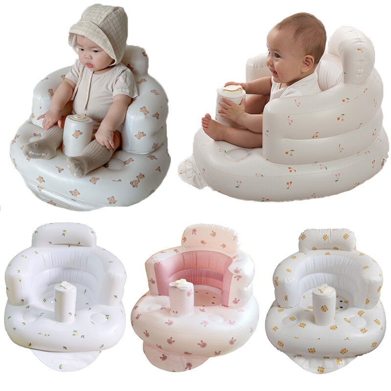 Siège gonflable multifonctionnel pour bébé, fauteuil dominateur, chaise d'alimentation pour bébé, tabouret de bain pour enfant