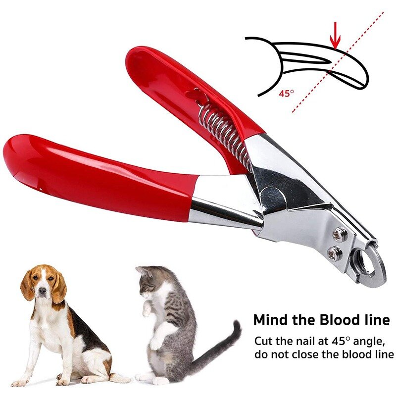 Professional Dog Nail Clippers Stainless Steel Pet Nail Trimmer Claw Cutter Grooming Tool for Small Medium Dogs Cat Pet Grooming