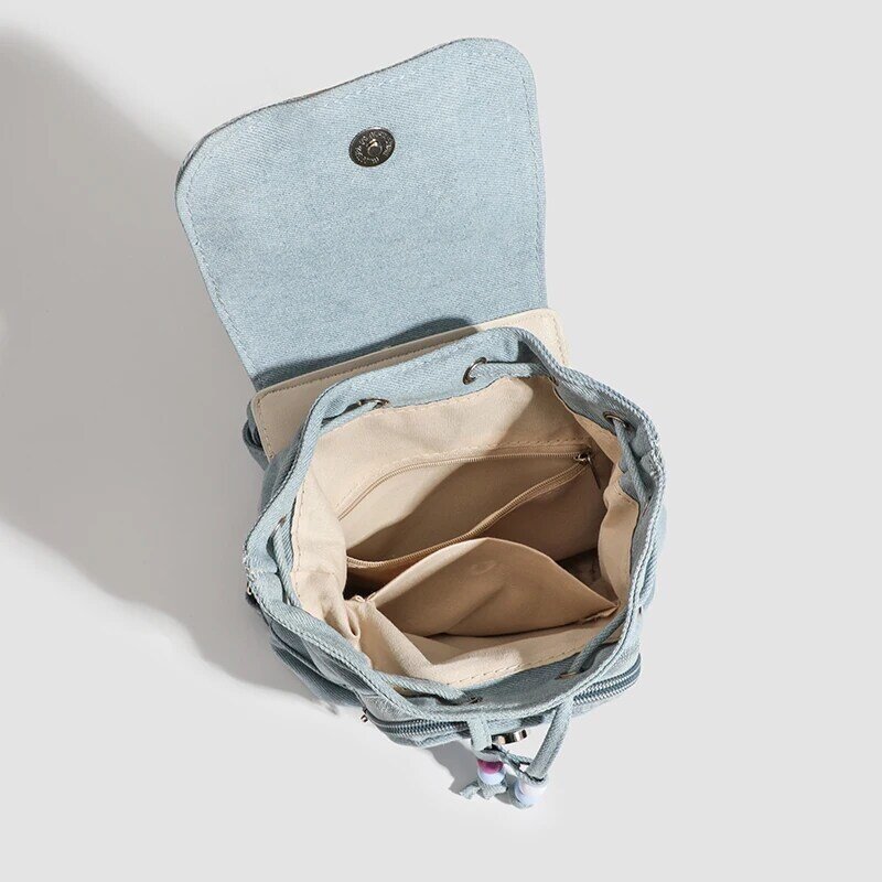 Na co dzień Śliczny mały plecak Projektant Luksusowa torba Lekkie torebki damskie z wieloma kieszeniami Mini torba ze sznurkiem