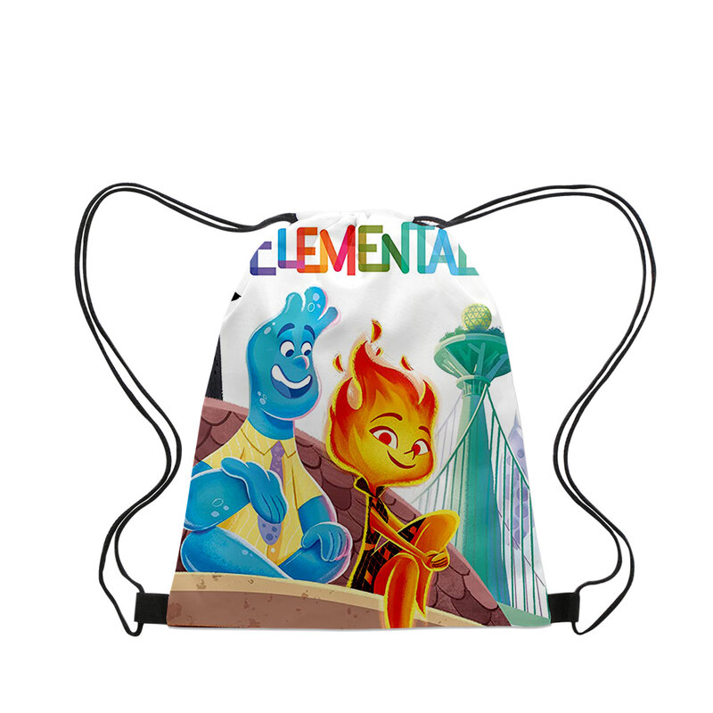 Tas tangan baru 2023 kartun Elemental tas kolor kanvas kain tas santai Pria Wanita