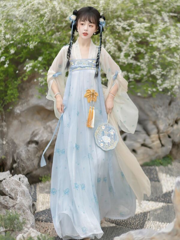 Vestido chino tradicional para mujer, ropa Hanfu