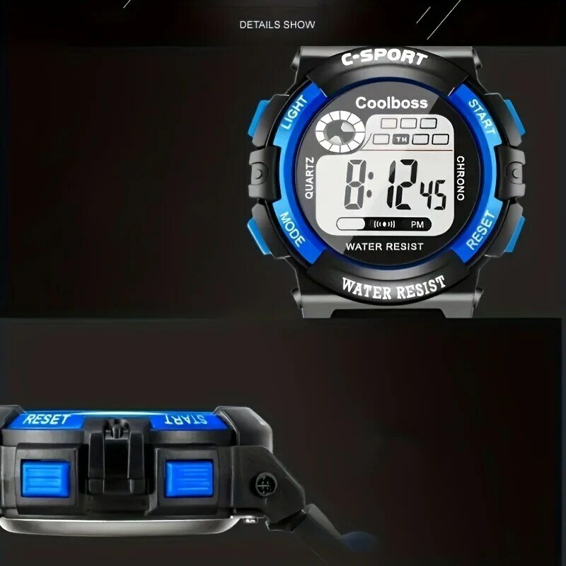 Mode Sport elektronische Uhr, multifunktion ale Kalender Wecker bunte leuchtende elektronische Uhr