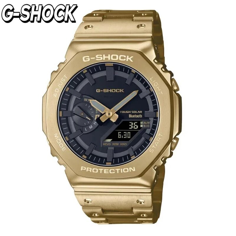 G-SHOCK GM-B2100BD 시리즈 금속 케이스, 방수 시계, 남성용 선물, 태양광 다기능 스톱워치, 스틸 포멀 남성 시계, 패션, 신제품