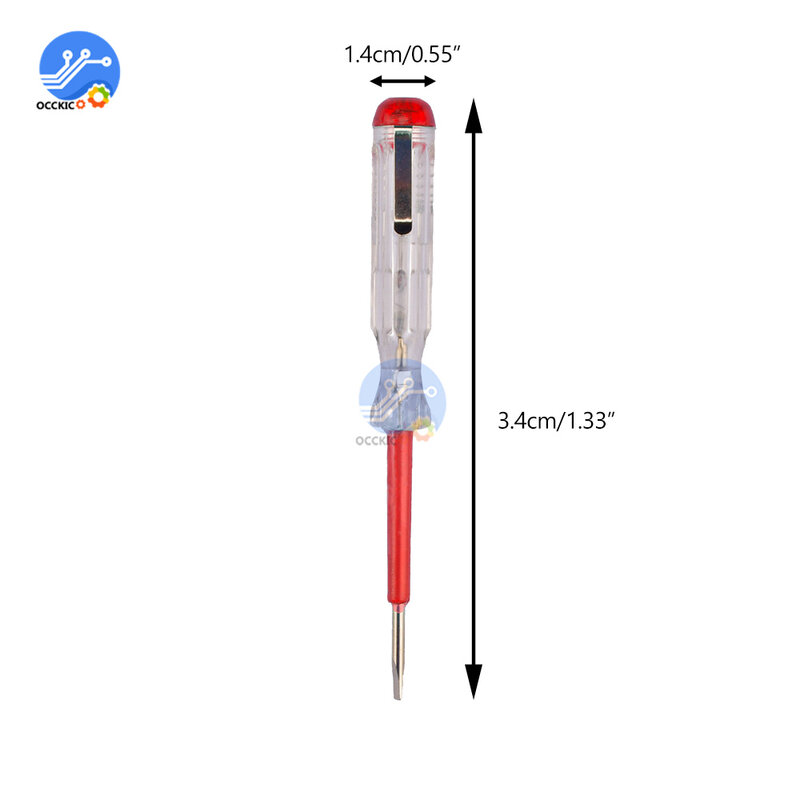 AC100-500V multifuncional fenda chave de fenda ferramentas caneta teste elétrico tensão indicador tester com luz indicadora