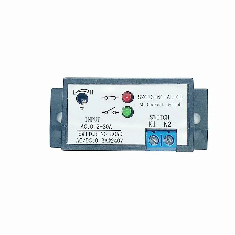 Current Sensing Relay AC Current Sensing Switch 0-30A Normally closed  Amp Sensor Monitoring Relay SZC23-NC-AL-CH