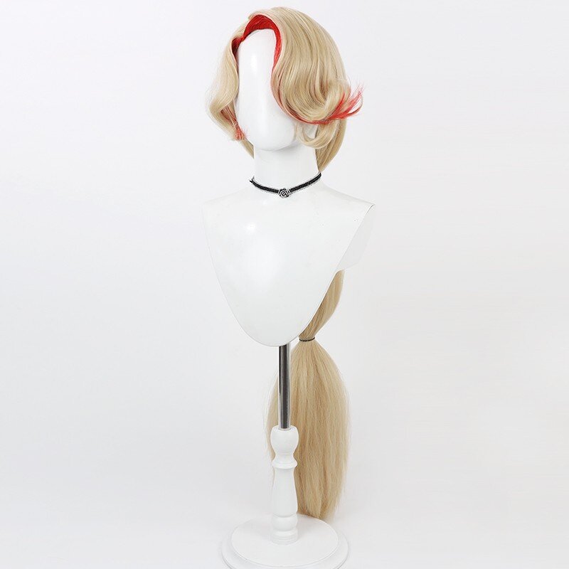 Anime Charlie Morningstar Cosplay Pruik Meisje Blonde Lang Haar Hittebestendige Synthetische Haar Pruik Cap Maskerade Halloween Prop