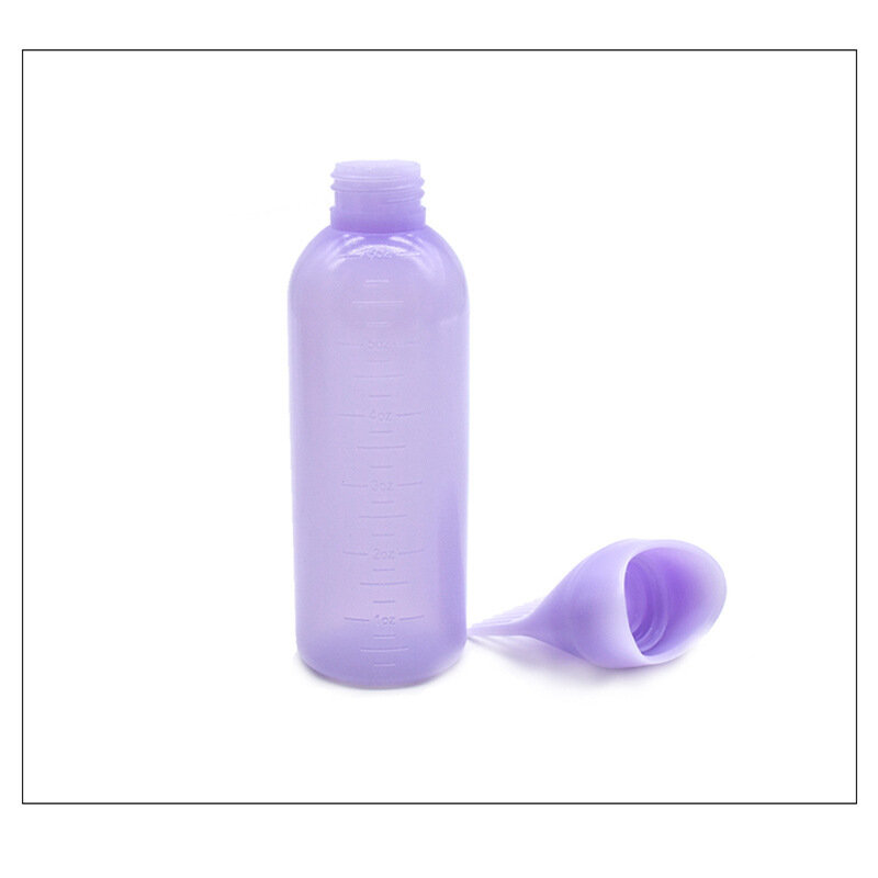 Botella rellenable de plástico Multicolor para tinte de pelo, aplicador, peine, dispensador, herramienta de estilismo para peluquería, 120ml