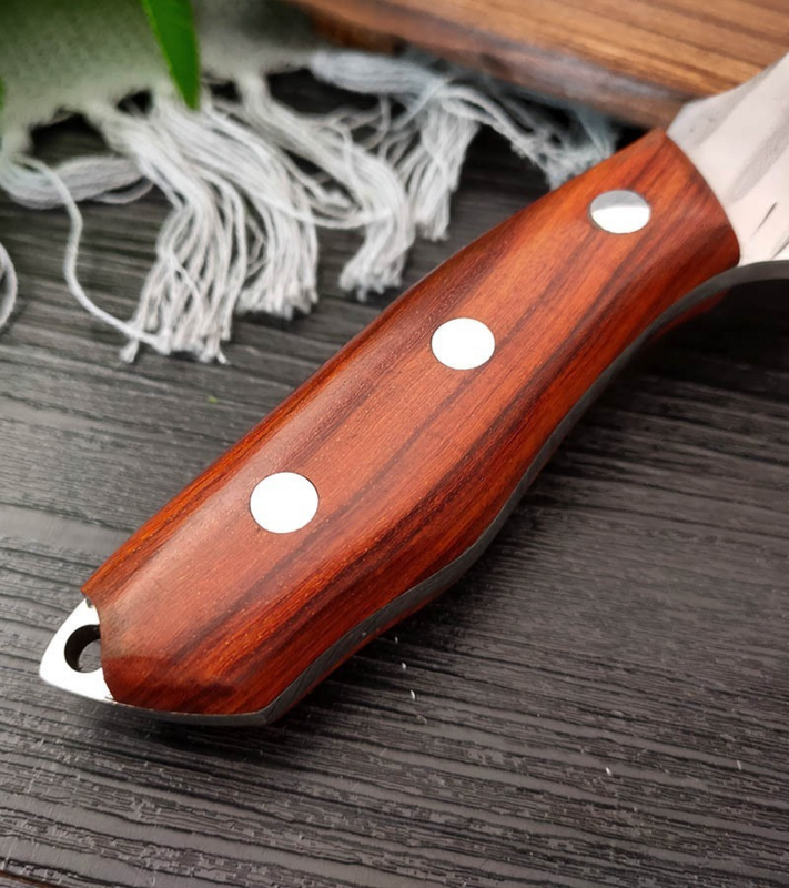Meat Cleaver Knife Hand Forged 5Cr15Mov Stainless Steel Camping Survival Hunting Knife Fruit Butcher Boning Kitchen Chef Knife