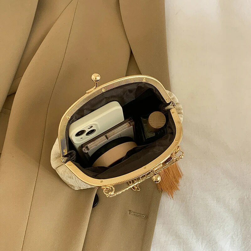 Chinese Style Small Shoulder Bags for Women 2024 Luxury Designer Brand Fashion Handbags and Purses Quality Chain Crossbody Bag