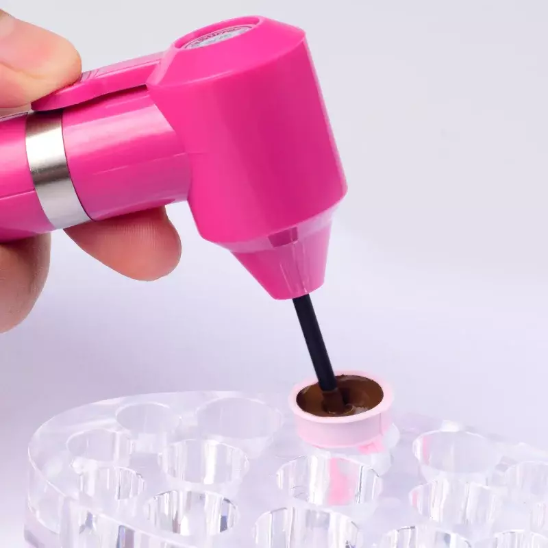 1Pc Tattoo Inkt Mixer Pen Apparaat Met 5 Stuks Mengstokjes Voor Elektrische Tatu Pigment Sturring Staaf Kleuring Accessoire Inkt Mixer