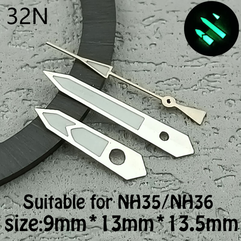 NH35 Hands  Watch Hands Pointer for NH34 NH36 NH35 NH38 NH70 4R35 4R36 Movement Green Luminous SKX007 Watch Replace Part