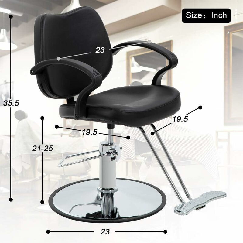 Кресло для парикмахерской Dkeli, гидравлический насос для стайлинга, классическое вращающееся кресло для парикмахера, косметическое оборудование для шампуня, спа, стиль барбарирования