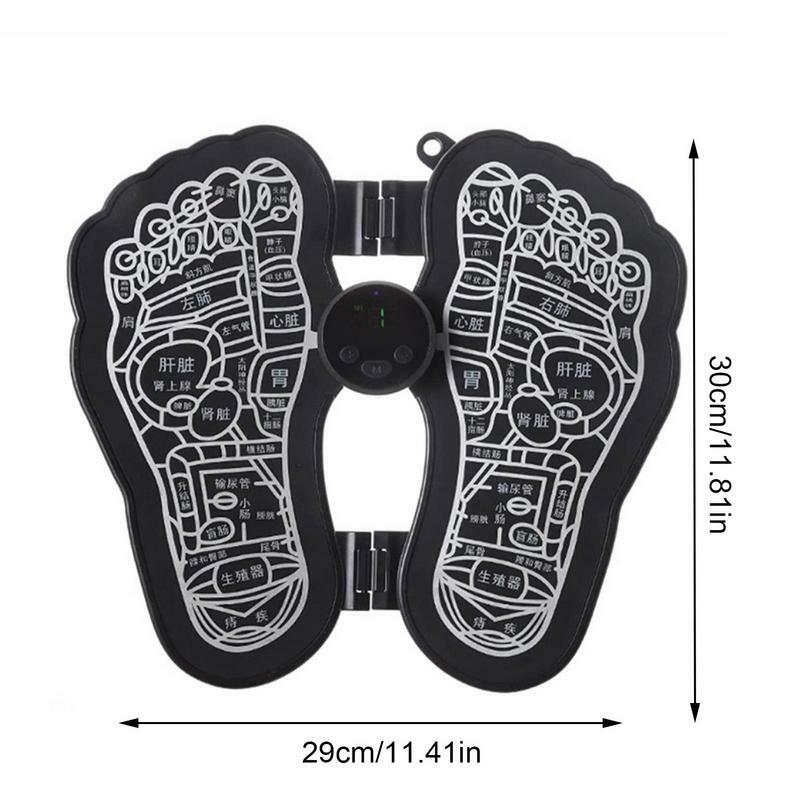 Masaż stóp przenośne emy elektryczne do masażu stóp poduszka składane stopy narzędzie relaksacyjne do łagodzenia zmęczenia
