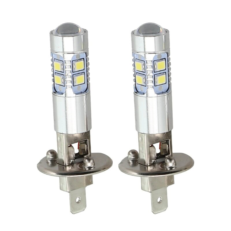 โคมไฟตัดหมอก LED H1ไฟตัดหมอกพลังสูงหลอดไฟ LED หลอดไฟ LED 10SMD ปลั๊กแอนด์เพลย์ไฟเดย์ไลท์ DRL