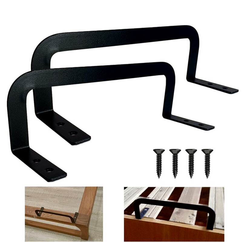 2pcs Bed Frame Mattress Stop Asjustables Bed Non-Slip Brackets Prevent Sliding Holder Retainers Bar Sliding Stopper Tool 침대프레임