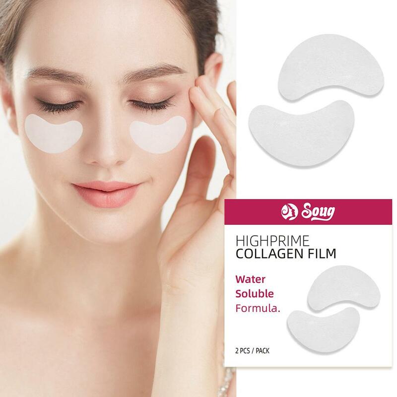1 Pair Collagen Soluble Film Anti Aging Remove Dark Lift Skin Moisturizing Circles Eye Fade Wrinkles Eye Care Mask Firming N8Q0