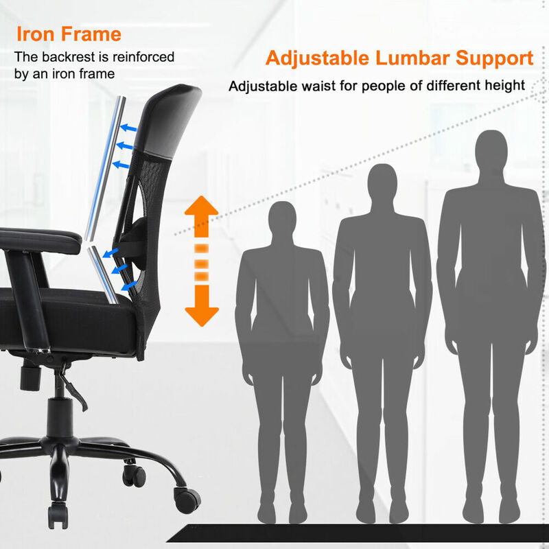 Большой и высокий офисный стул 500 фунтов, широкое сиденье, эргономичное компьютерное кресло