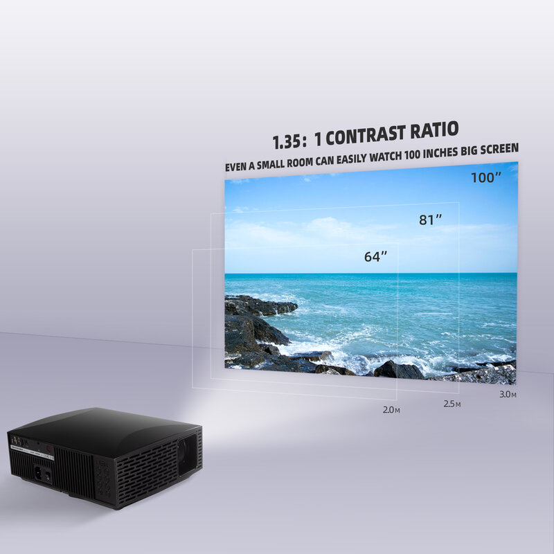 Full HD movie model F30 vivibright videoproiettore portatile 1080P digital smart control proiettore aziendale