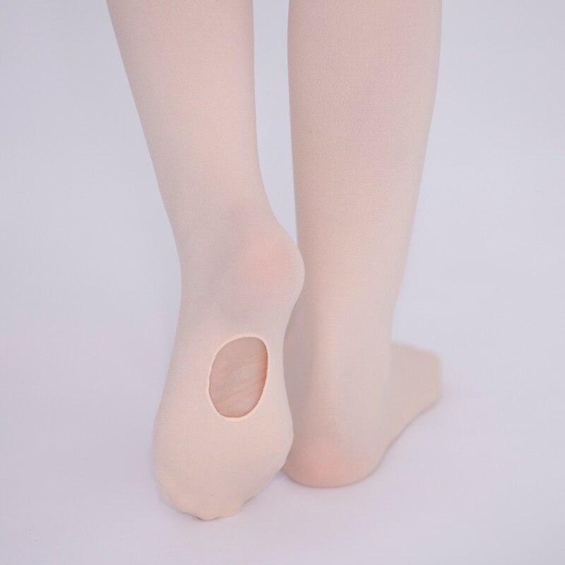 Pantimedias de Ballet para niños y niñas, medias de terciopelo blanco, medias profesionales